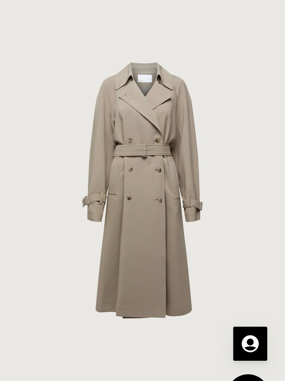 OAK + FORT Oversized trench coat